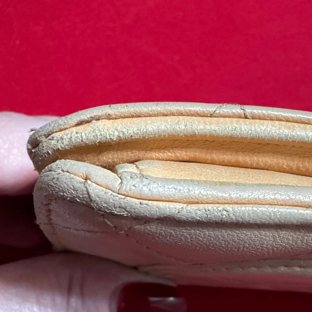 CHANEL Tan Quilted Women's Wallet 🎉🎉🎉HOST PICK 🎉🎉🎉